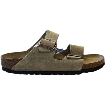 Birkenstock Ciabatta Arizona Stretta Taupe Grigio 37 Birkenstock Ciabatta Arizona Stretta Taupe Grigio 37