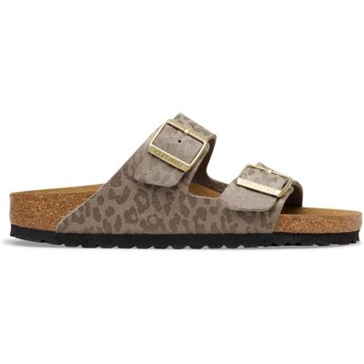 Birkenstock Ciabatta Arizona Stretta W Leo Grigio Taupe 39 Birkenstock Ciabatta Arizona Stretta W Leo Grigio Taupe 39