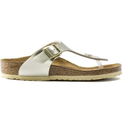 Birkenstock Infradito Gizeh Jr Stretta Electric Metallic Gold Oro 36 Birkenstock Infradito Gizeh Jr Stretta Electric Metallic Gold Oro 36