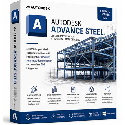 Autodesk Advance Steel 2022 - Dettagli in acciaio e flusso BIM Autodesk Advance Steel 2022 - Dettagli in acciaio e flusso BIM