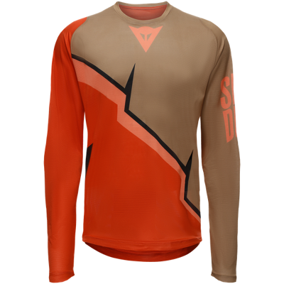 Dainese Hg Aer Jersey Ls T-shirts Men Red/brown/black Xxxl Dainese Hg Aer Jersey Ls T-shirts Men Red/brown/black Xxxl