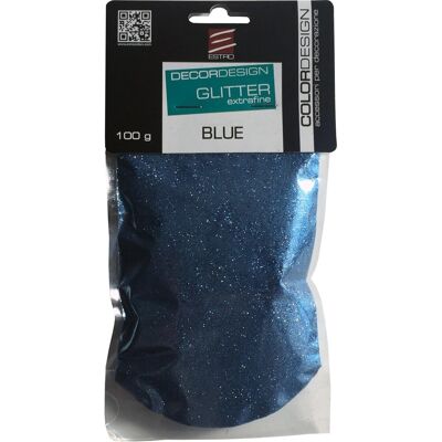 Glitter in polvere blu 100 g Glitter in polvere blu 100 g