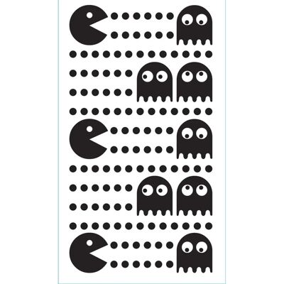 Crearreda Sticker autoadesivo 1FG 15x31 cm Pac man Crearreda Sticker autoadesivo 1FG 15x31 cm Pac man