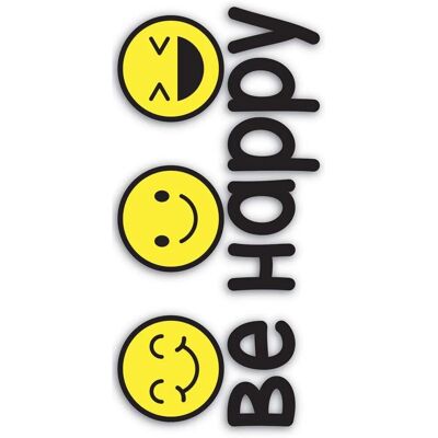 Crearreda Sticker autoadesivo in foam 1FG 15x31 cm Be happy Crearreda Sticker autoadesivo in foam 1FG 15x31 cm Be happy