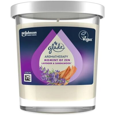 Glade - Candela di lavanda e sandalo - Candela profumata Glade - Candela di lavanda e sandalo - Candela profumata