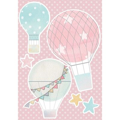 Crearreda Sticker adesivo Sky 2 fogli decorazione per parete 47x67 cm Crearreda Sticker adesivo Sky 2 fogli decorazione per parete 47x67 cm
