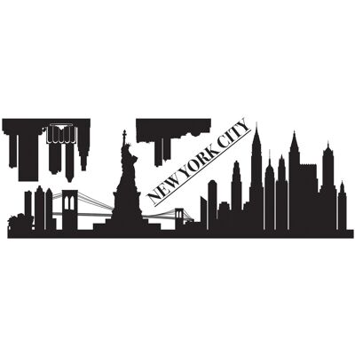 Crearreda Sticker autoadesivo 1fg 35x100 cm new york Crearreda Sticker autoadesivo 1fg 35x100 cm new york