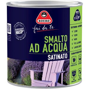 Boero Smalto ad acqua satinato verde capri 0,5 l Boero Smalto ad acqua satinato verde capri 0,5 l