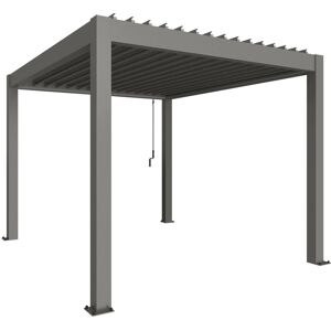 Biohort Pergola Grigio quarzo metallizzato 255x312x367,5 cm Biohort Pergola Grigio quarzo metallizzato 255x312x367,5 cm