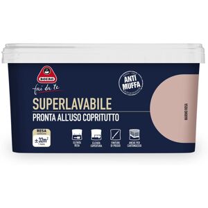 Boero Pittura per interni antimuffa Superlavabile marmo rosa 2,5 l Boero Pittura per interni antimuffa Superlavabile marmo rosa 2,5 l