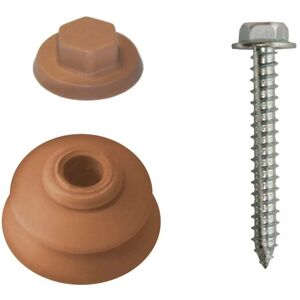 - Kit di fissaggio per lastre di copertura rosso corallo - Kit di fissaggio per lastre di copertura rosso corallo