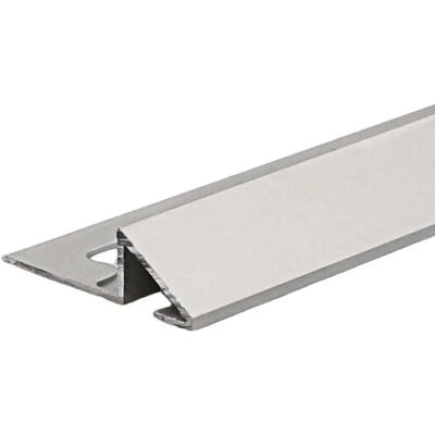 Arcansas Profilo terminale in alluminio anodizzato Scivolau 2,7 m colore argento Arcansas Profilo terminale in alluminio anodizzato Scivolau 2,7 m colore argento