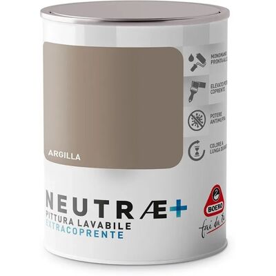 Boero Pittura lavabile antimuffa opaca per pareti argilla 1l Neutrae Boero Pittura lavabile antimuffa opaca per pareti argilla 1l Neutrae