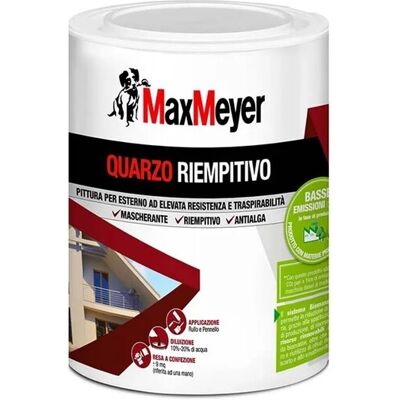 Maxmeyer - Pittura esterno traspirante Quarzo Bianco 0,75 L Maxmeyer - Pittura esterno traspirante Quarzo Bianco 0,75 L