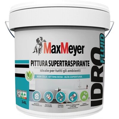 MaxMeyer - Idrofluid - Bianco - 14 L - Interior paint MaxMeyer - Idrofluid - Bianco - 14 L - Interior paint