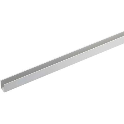Arcansas Profilo a U anodizzato 1 m 15x15 mm alluminio naturale opaco Arcansas Profilo a U anodizzato 1 m 15x15 mm alluminio naturale opaco