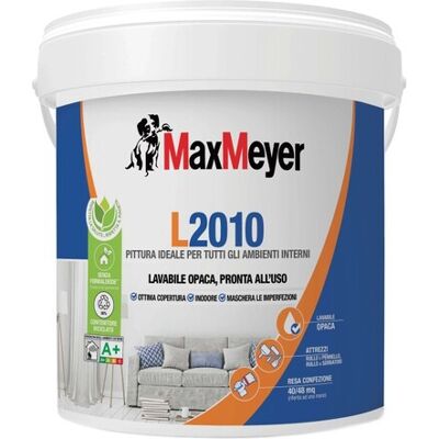 Maxmeyer Pittura lavabile L2010 bianca 4 l Maxmeyer Pittura lavabile L2010 bianca 4 l