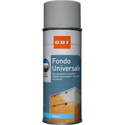 Obi fondo spray universale opaco grigio 400 ml Obi fondo spray universale opaco grigio 400 ml
