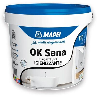 Mapei Idropittura igienizzante bianca OK Sana antimuffa 10 l Mapei Idropittura igienizzante bianca OK Sana antimuffa 10 l