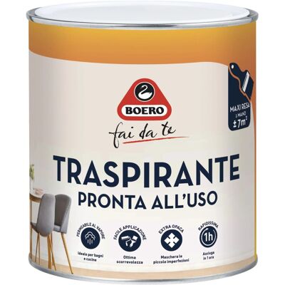 Boero Idropittura traspirante pronta all'uso bianco 0,75 l Boero Idropittura traspirante pronta all'uso bianco 0,75 l