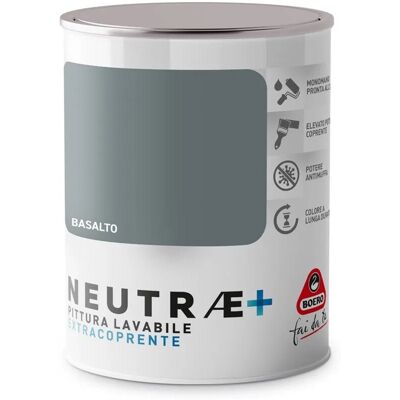 Boero Pittura lavabile antimuffa opaca per pareti basalto 1l Neutrae Boero Pittura lavabile antimuffa opaca per pareti basalto 1l Neutrae
