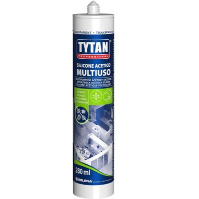 Tytan Sigillante Acetico Multiuso antimuffa trasparente 280 ml Tytan Sigillante Acetico Multiuso antimuffa trasparente 280 ml