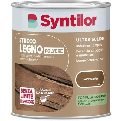 Syntilor Stucco in polvere 500 gr noce scuro Syntilor Stucco in polvere 500 gr noce scuro