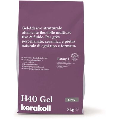 Kerakoll Gel-adesivo H40 Gel grigio 5 kg Kerakoll Gel-adesivo H40 Gel grigio 5 kg
