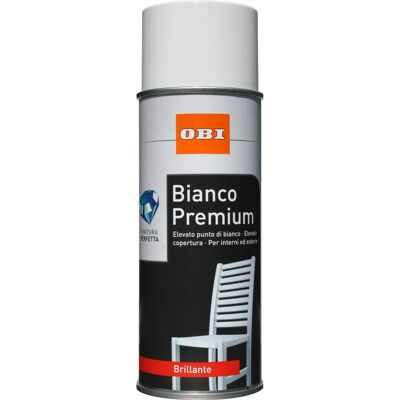 Obi vernice spray Premium brillante bianco 400 ml Obi vernice spray Premium brillante bianco 400 ml