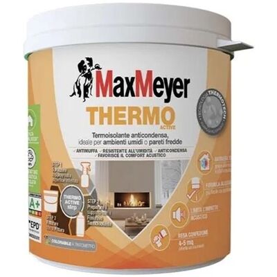 Maxmeyer Pittura termica anticondensa Thermo active bianco 0,75 l Maxmeyer Pittura termica anticondensa Thermo active bianco 0,75 l