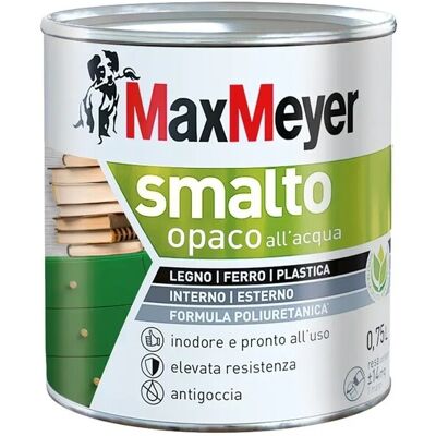 Maxmeyer Smalto all'acqua poliuretanico opaco giallo estate 0,75 l Maxmeyer Smalto all'acqua poliuretanico opaco giallo estate 0,75 l