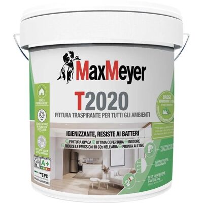 Maxmeyer Pittura murale traspirante igienizzante T2020 bmb bianco 14 l Maxmeyer Pittura murale traspirante igienizzante T2020 bmb bianco 14 l