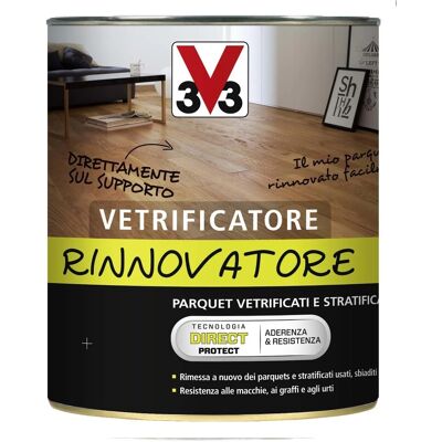 V33 Vetrificatore rinnovatore cera incolore 0,75 lt V33 Vetrificatore rinnovatore cera incolore 0,75 lt
