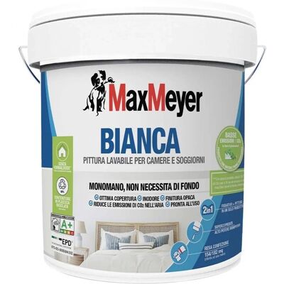 Maxmeyer Pittura monomano Bianca bmb bianco 14 l Maxmeyer Pittura monomano Bianca bmb bianco 14 l