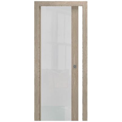 - Porta scorrevole vetrata reversibile corda 80x210 cm - Porta scorrevole vetrata reversibile corda 80x210 cm