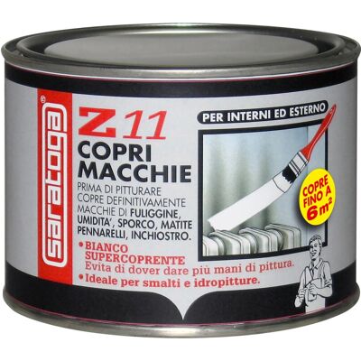 Saratoga vernice acrilica Copri macchie bianco opaco 500 ml Saratoga vernice acrilica Copri macchie bianco opaco 500 ml