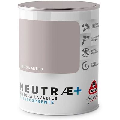 Boero Pittura lavabile antimuffa opaca per pareti rosa antico 1l Neutrae Boero Pittura lavabile antimuffa opaca per pareti rosa antico 1l Neutrae