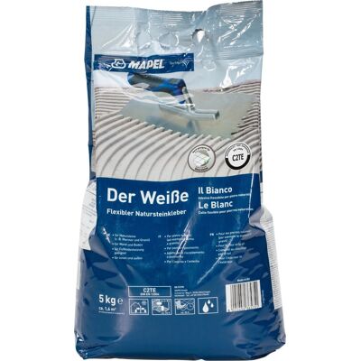 Mapei - Il Bianco - 5 kg - C2TE - Adesivo Mapei - Il Bianco - 5 kg - C2TE - Adesivo