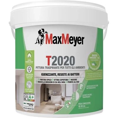 Maxmeyer Pittura murale traspirante igienizzante T2020 bmb bianco 4 l Maxmeyer Pittura murale traspirante igienizzante T2020 bmb bianco 4 l