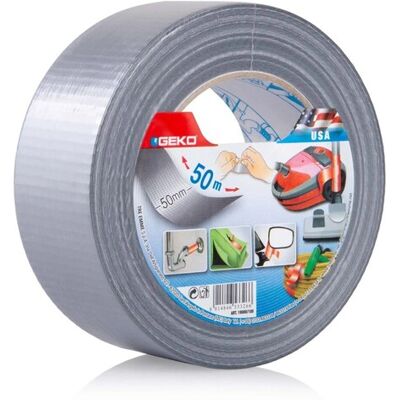 - Nastro adesivo telato 50 mm x 50 m argento - Nastro adesivo telato 50 mm x 50 m argento