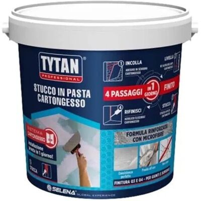 TYTAN Stucco Pasta Cartongesso - Bianco Fibrato - Stucco da pareti TYTAN Stucco Pasta Cartongesso - Bianco Fibrato - Stucco da pareti