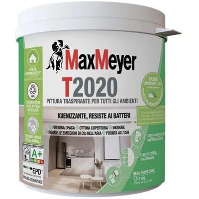 Maxmeyer Pittura murale traspirante igienizzante T2020 bmb bianco 0,75 l Maxmeyer Pittura murale traspirante igienizzante T2020 bmb bianco 0,75 l