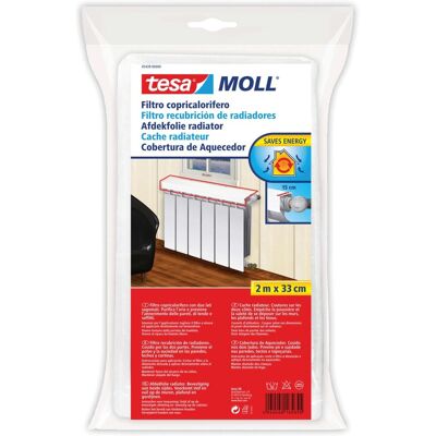 Tesa Filtro copricalorifero in poliestere 2 m x 33 cm Tesa Filtro copricalorifero in poliestere 2 m x 33 cm