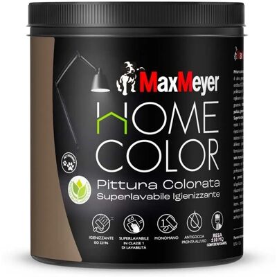 Maxmeyer Pittura home color superlavabile igienizzante marron glace` 0,75 l Maxmeyer Pittura home color superlavabile igienizzante marron glace` 0,75 l