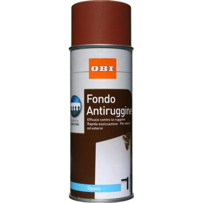 Obi fondo spray antiruggine opaco rosso bruno 400 ml Obi fondo spray antiruggine opaco rosso bruno 400 ml