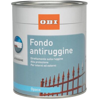 Obi Base antiruggine grigio opaco 750 ml Obi Base antiruggine grigio opaco 750 ml