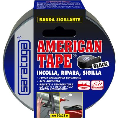 Saratoga Nastro sigillante American Tape 50 mm x 25 m argento Saratoga Nastro sigillante American Tape 50 mm x 25 m argento