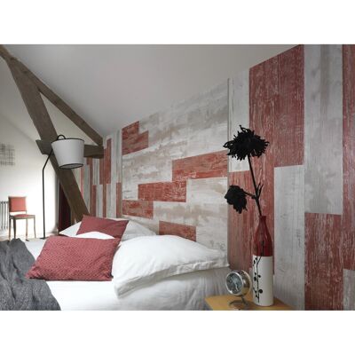 Rivestimento murale decorativo Cabane rosso Rivestimento murale decorativo Cabane rosso