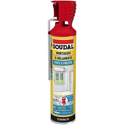Schiuma poliuretanica montaggio porte e finestre 600 ml Schiuma poliuretanica montaggio porte e finestre 600 ml