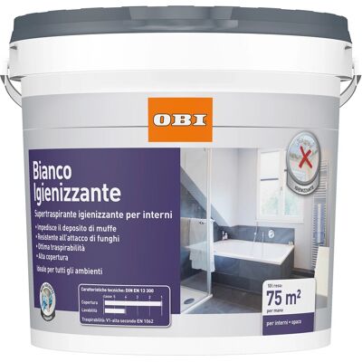 Obi Idropittura igienizzante bianco 10 l Obi Idropittura igienizzante bianco 10 l